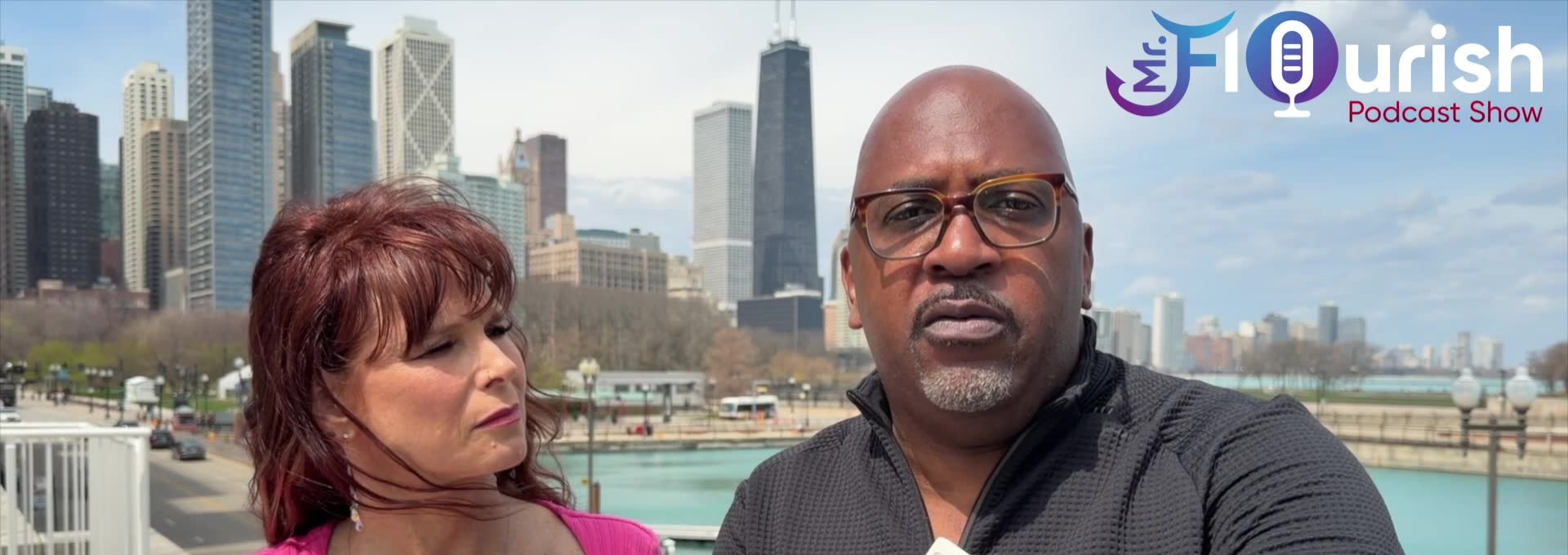 MrFlourish Podcast at Chicago Navy Pier with guest Adult SuperStar Syren De Mer